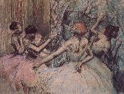 Edgar Degas Dance behind the curtain